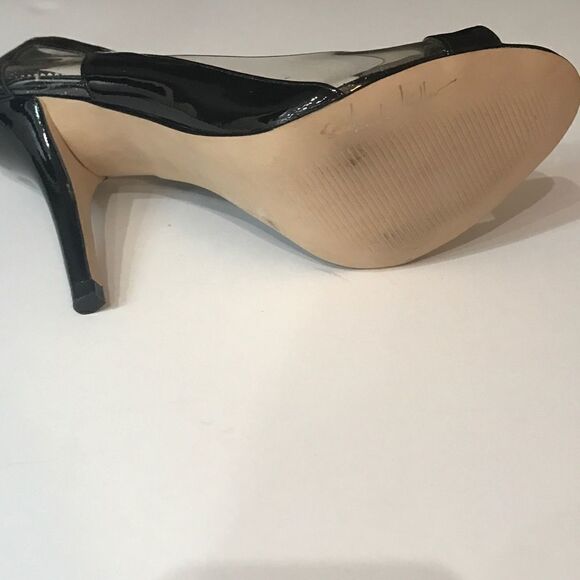Nicole Miller Black Clear Shoes Size 8 - Picture 15 of 15